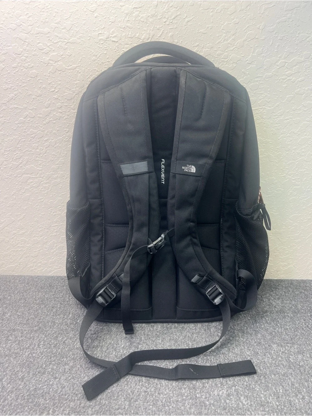 North Face - Jester Luxe Backpack / TNF Black Heather/Burnt Coral North Face -